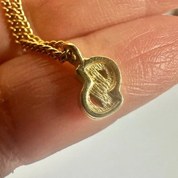 Vintage Christian Dior CD Logo Gold Chain Necklace Designer Jewelry - Picture 8 of 9